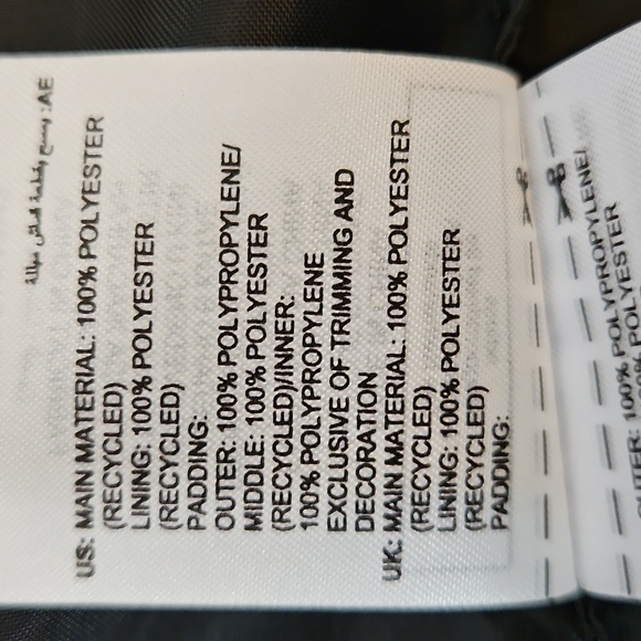 Adidas Ski Chic Cropped Puffer Jacket Black/Cream Size Medium - Picture 10 of 10